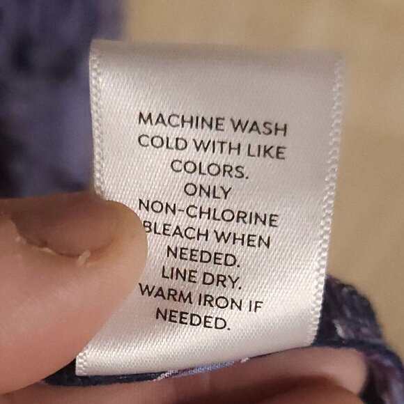 Westport Womens Blue Floral Open Silky Kimono Large - Picture 6 of 6